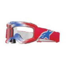 VISION 5 CORP GOGGLE | RED WHITE BLUE (3133) | CLEAR LENS