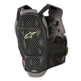 A4 MAX CHEST PROTECTOR | BLACK ANTHRACITE YELLOW FLURO / XL-2XL