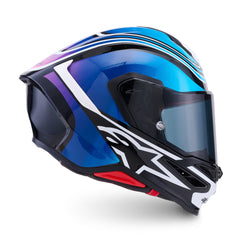 AS8202726 SR7 ZEAL HELMET ECE06 BLACK BLUE FLURO PINK WHITE GLOSS