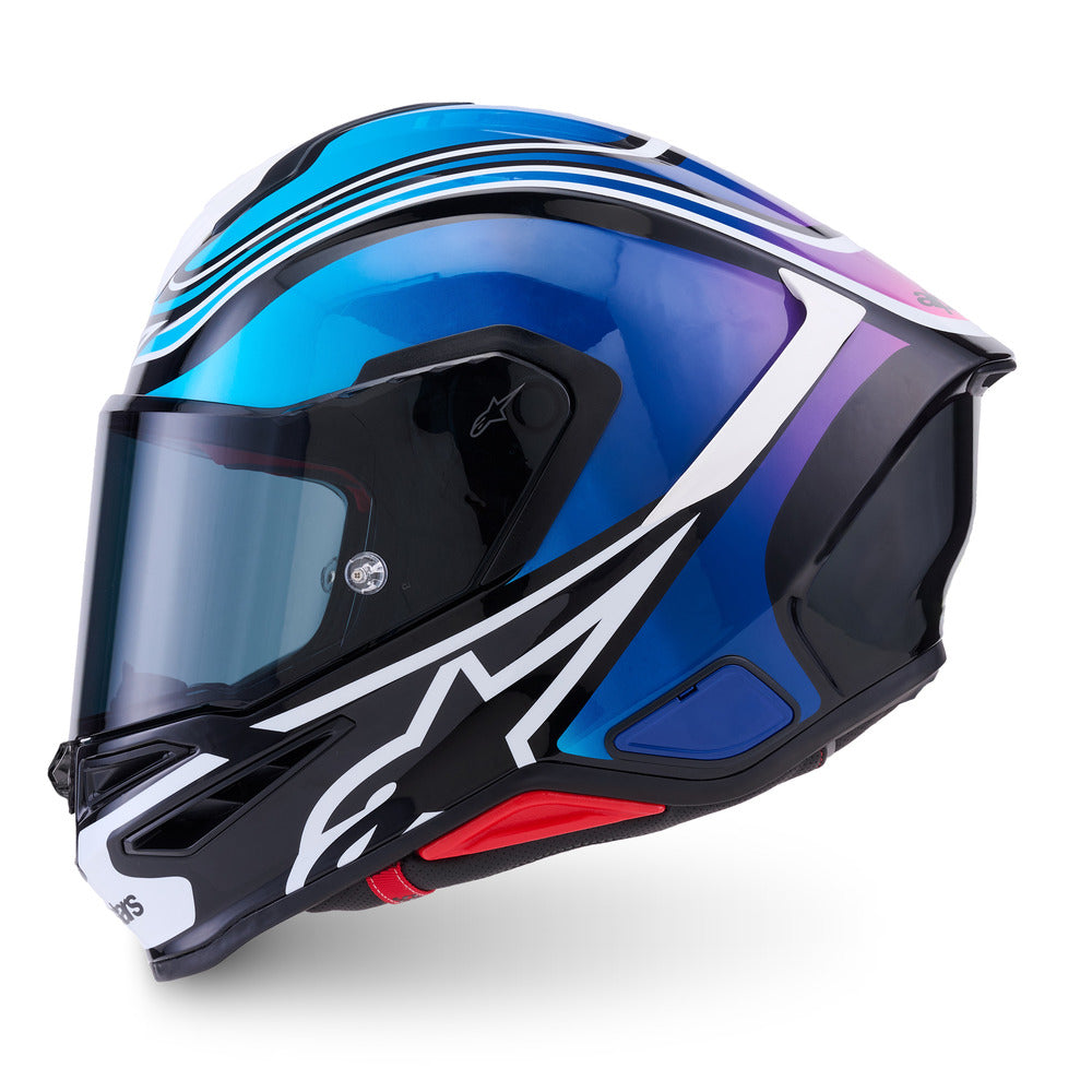 AS8202726 SR7 ZEAL HELMET ECE06 BLACK BLUE FLURO PINK WHITE GLOSS