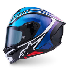 AS8202726 SR7 ZEAL HELMET ECE06 BLACK BLUE FLURO PINK WHITE GLOSS
