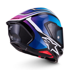 AS8202726 SR7 ZEAL HELMET ECE06 BLACK BLUE FLURO PINK WHITE GLOSS