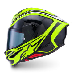 AS8202726 SR7 ZEAL HELMET ECE06 FLURO YELLOW BLACK WHITE GLOSS