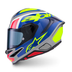 AS8203026 SR7 LUMEN HELMET ECE06 SILVER BLACK PINK FLURO YELLOW GLOSS