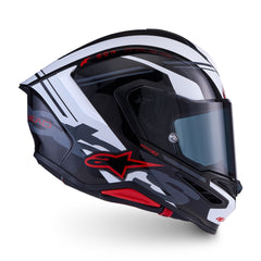 AS8203326 SR7 ACORE HELMET ECE06 BLACK WHITE RED GLOSS