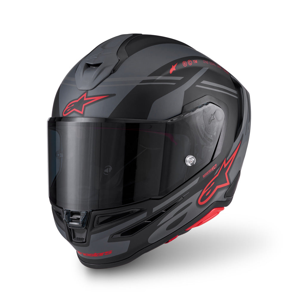 AS8203326 SR7 ACORE HELMET ECE06 BLACK GRAY RED MATT