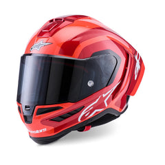 AS8203926 SR10 ARIUS HELMET ECE06/DOT/FIM BLACK WHITE DOUBLE RED GLOSS