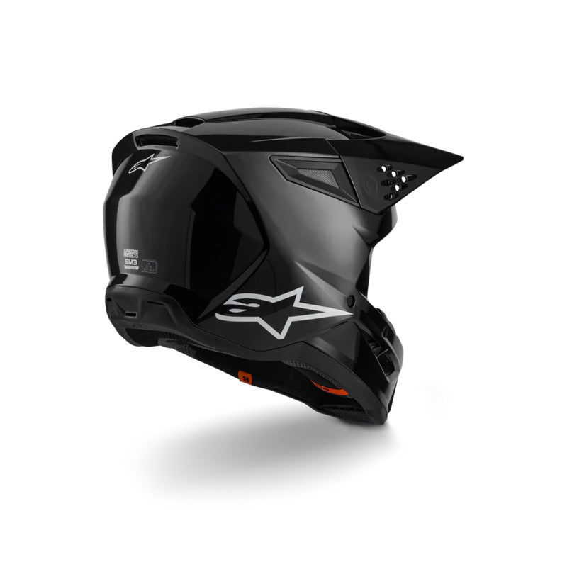Alpinestars SM3 SOLID HELMET ECE 22.06 BLACK GLOSSY (1180)