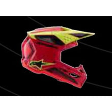 Alpinestars SM3 FRAY Helmet ECE06 Red Fluro-Yellow Black Glossy