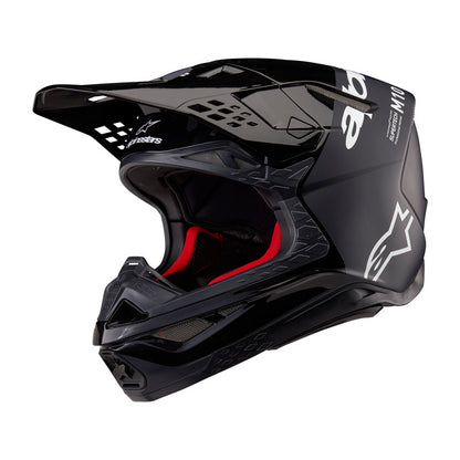 Alpinestars Supertech SM10 Flood Helmet ECE 22.06 Black Dark Gray Matt and Gloss