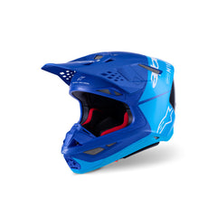 SUPERTECH SM10 FLOOD HELMET ECE 22.06 METAL-BLUE MED-BLUE BLACK CARBON M&G