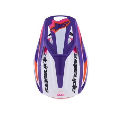 Alpinestars SM3 Heat Helmet ECE06 White Purple Pink Gloss