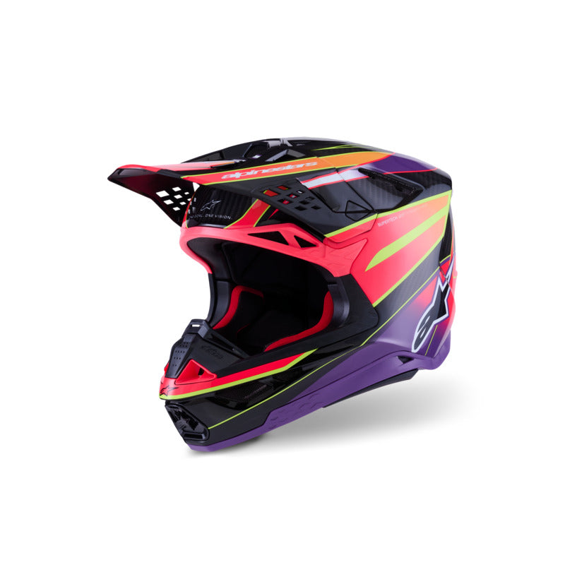 AS8301123 SUPERTECH SM10 ERA HELMET ECE 22.06 PINK VIOLET FLURO-YELLOW GLOSS