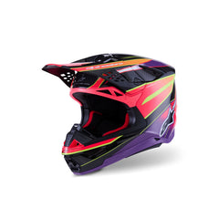 AS8301123 SUPERTECH SM10 ERA HELMET ECE 22.06 PINK VIOLET FLURO-YELLOW GLOSS