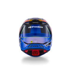 AS8301123 SUPERTECH SM10 ERA HELMET ECE 22.06 BLUE RED FLURO-YELLOW GLOSS