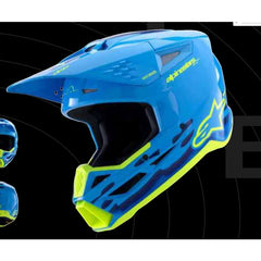 SM3 FORCE HELMET ECE06 CYAN GLOSSY
