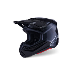 SM7 SOLID HELMET ECE06 BLACK GLOSSY