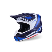 Alpinestars SM7 RISE Helmet ECE06 Blue White Glossy