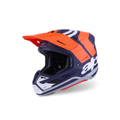 SM7 CORE HELMET ECE06 ORANGE BLUE MATT