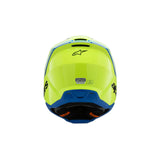 SM3 YOUTH RADIUM HELMET ECE06 FLURO-YELLOW BLACK BLUE GLOSSY (5017)