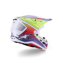 Alpinestars SM7 Fuse Helmet ECE06 White Fluro-Yellow Purple Glossy