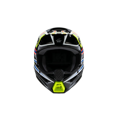 Alpinestars SM3 Youth WURX Helmet ECE06 Black Yellow-Fluro Blue Red Glossy