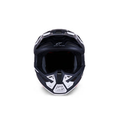 AS8302126 SM7 DASHER HELMET ECE06 BLACK WHITE MATT