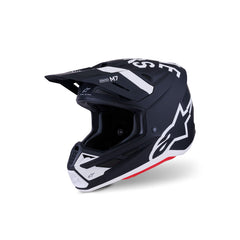 AS8302126 SM7 DASHER HELMET ECE06 BLACK WHITE MATT