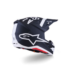 AS8302126 SM7 DASHER HELMET ECE06 BLACK WHITE MATT