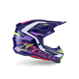SM7 DEED HELMET ECE06 PURPLE PINK GLOSSY