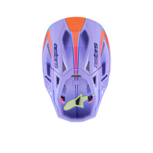 Alpinestars (MX26) SM10 JETT Lawrence R01 Helmet Purple Fluro-Pink Fluro-Yellow Glossy