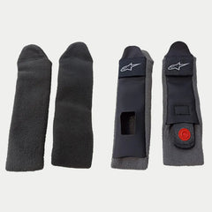 SR10 CHIN STRAP COVERS BLACK (0010)