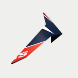 SR10 TEAM STANDARD SPOILER BLACK CARBON RED FLURO MATT BLUE (1383)