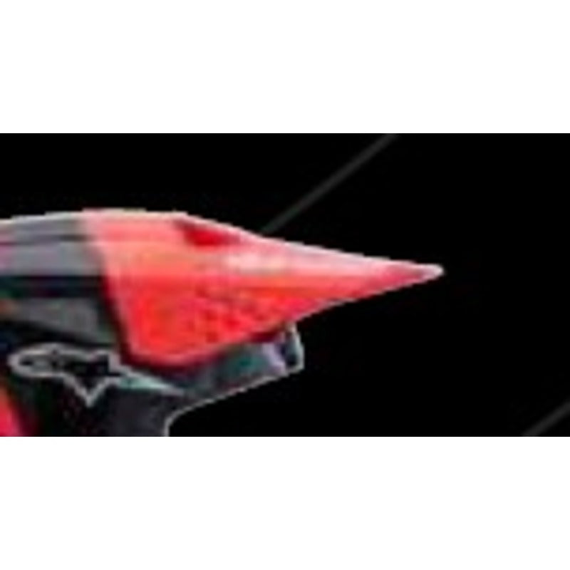AS8980526 SM3 RADIUM VISOR ECE06 BLACK FLURO-RED WHITE GLOSSY
