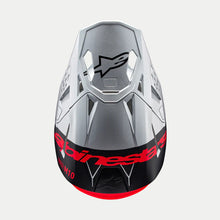 Alpinestars Visor SM10 22.06 - Flood Silver Black Orange Fluo Matt and Gloss