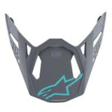 VISOR SM8 - RADIUM - BLACK CLEAR GREY TEAL MATT (9007)