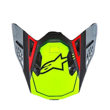 Alpinestars Visor SM10 Anaheim Fluro-Red Black Cayene Fluro-Yellow
