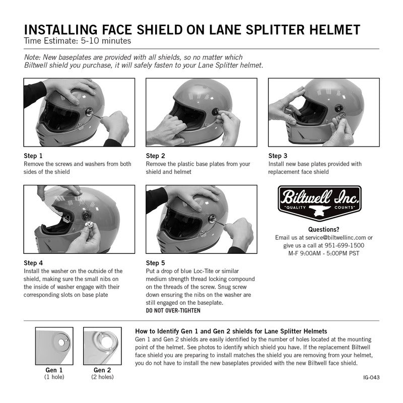 BW1112 LANE SPLITTER GEN 2 SHIELD CHROME MIRROR