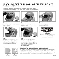 BW1112 LANE SPLITTER GEN 2 SHIELD RAINBOW MIRROR (0223)
