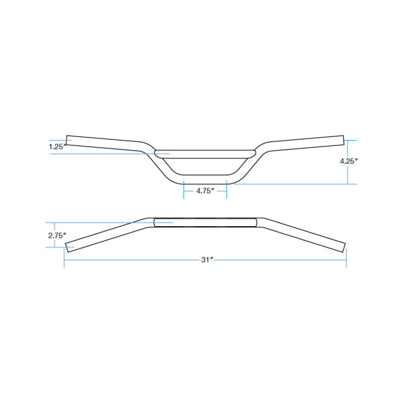 MOTO 7/8" BARS | CHROME NON-DIMPLED