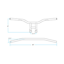 TYSON XL 8" BARS | BLACK SLOTTED