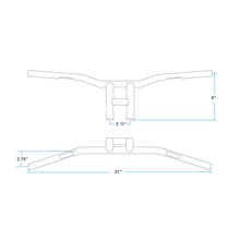 TYSON XL PULLBACK 8" BARS | CHROME SLOTTED