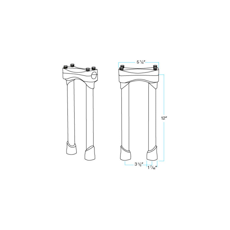 MURDOCK 12" RISERS | BLACK