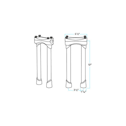 MURDOCK 12" RISERS | BLACK