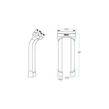 MURDOCK 12" PULLBACK RISERS | BLACK