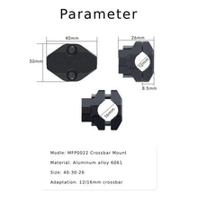 CHIGEE MOUNTING BRACKET | (FITS 12-16MM CROSSBAR) SUPPORTS MAIN MODELS: ADV AND OTHERS