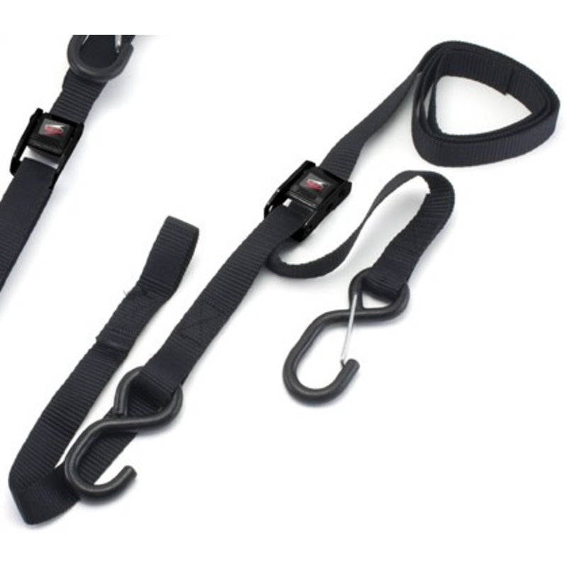 DRC TIE DOWN - CAMLOCK T2 | 25mm / SNAP HOOK | BLACK