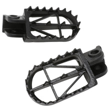 DRC FOOTPEGS WIDE HIGH +5mm | CRF250/450'02-,CRF150R'07-,CR125/250'02-,CRF250L | 50mm CrMo BLACK