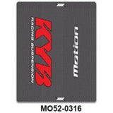 MOTION FORK LEG DECALS | KYB | CARBON0-RED-WHITE