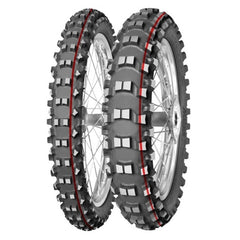 TERRA FORCE MX SOFT-MED | 110/90-19 62M MOTOCROSS RED &amp; YELLOW STRIPE